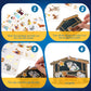 Glenmal 96 Sheets Make a Nativity Scene Sticker Nativity Crafts for Kids Religious Christmas Crafts Stickers with Scene Cardboar