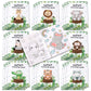 Heboland 24Pcs Jungle Safari Animals Coloring Books Bulk, Diy Coloring Book 5''X6.7''Jungle Safari Animal Party Favor For Kids B