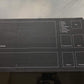 Time Walker Black Rubber Board Games Playmat, One Size, White Lines Design, Model RS