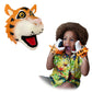 Snap Attack - Tiger From Deluxebase, Stretchy Hand Puppets With Movable Mouth For Kids, Interactive Animal Puppet Toy For Imagin