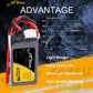 TATTU 11.1V 450mAh 3S LiPo Battery Pack 45C with JST Plug(2 Pcs)