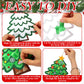 DoubleFill 48 Sets Christmas Suncatchers Craft Kit Ornaments Stained Glass Christmas Window Arts and Crafts Kit for Classroom Ho