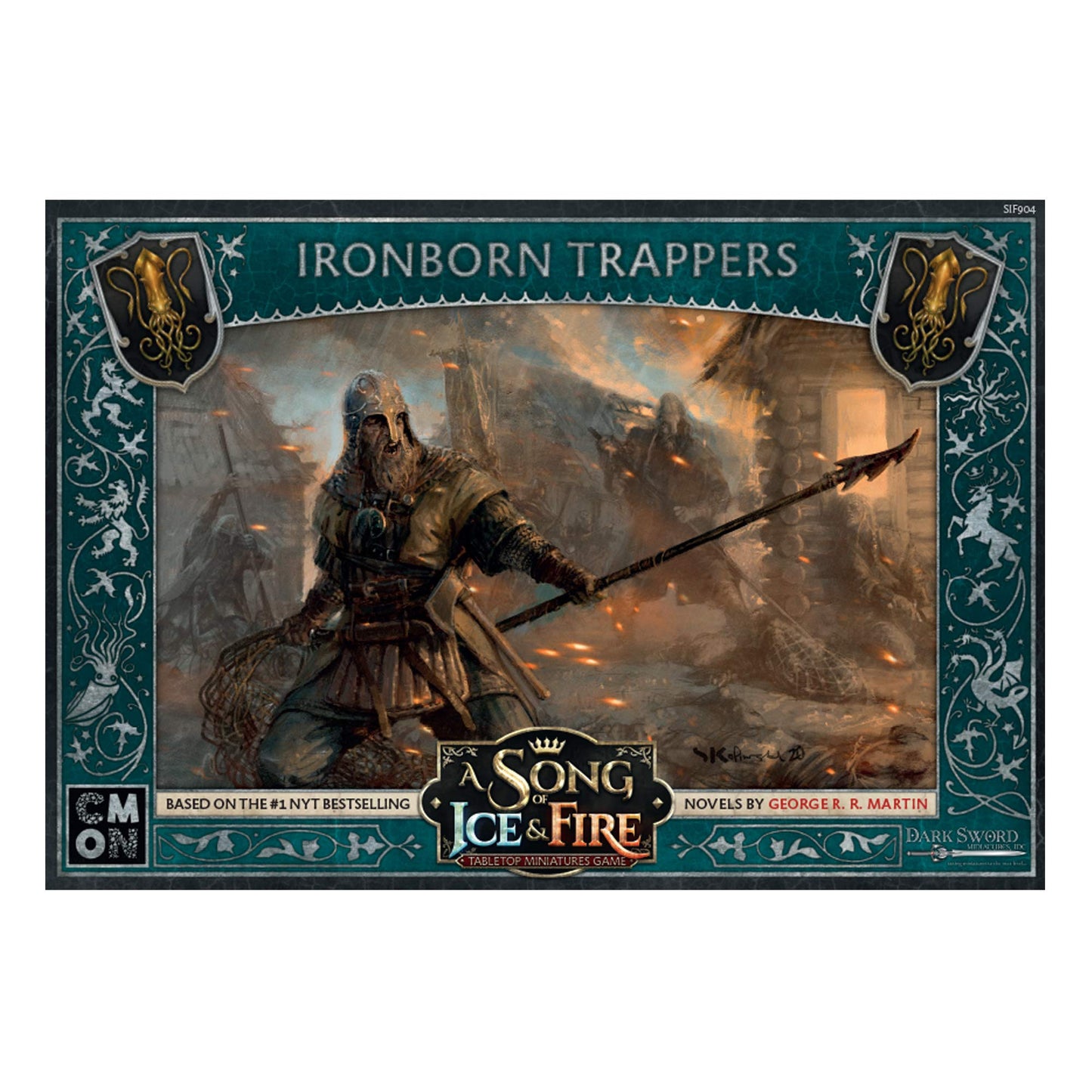 Cmon A Song Of Ice And Fire Tabletop Miniatures Ironborn Trappers Unit Box - Deadly Ambush Masters, Strategy Game For Adults, Ages 14+, 2+ Players, 45-60 Minute Playtime, Made By Cmon