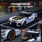 Mould King Zl1 Classic Sports Car Building Kits, Moc Racing Car Toys Model, Vehicle Blocks Set Suitable For Boys To Build, House