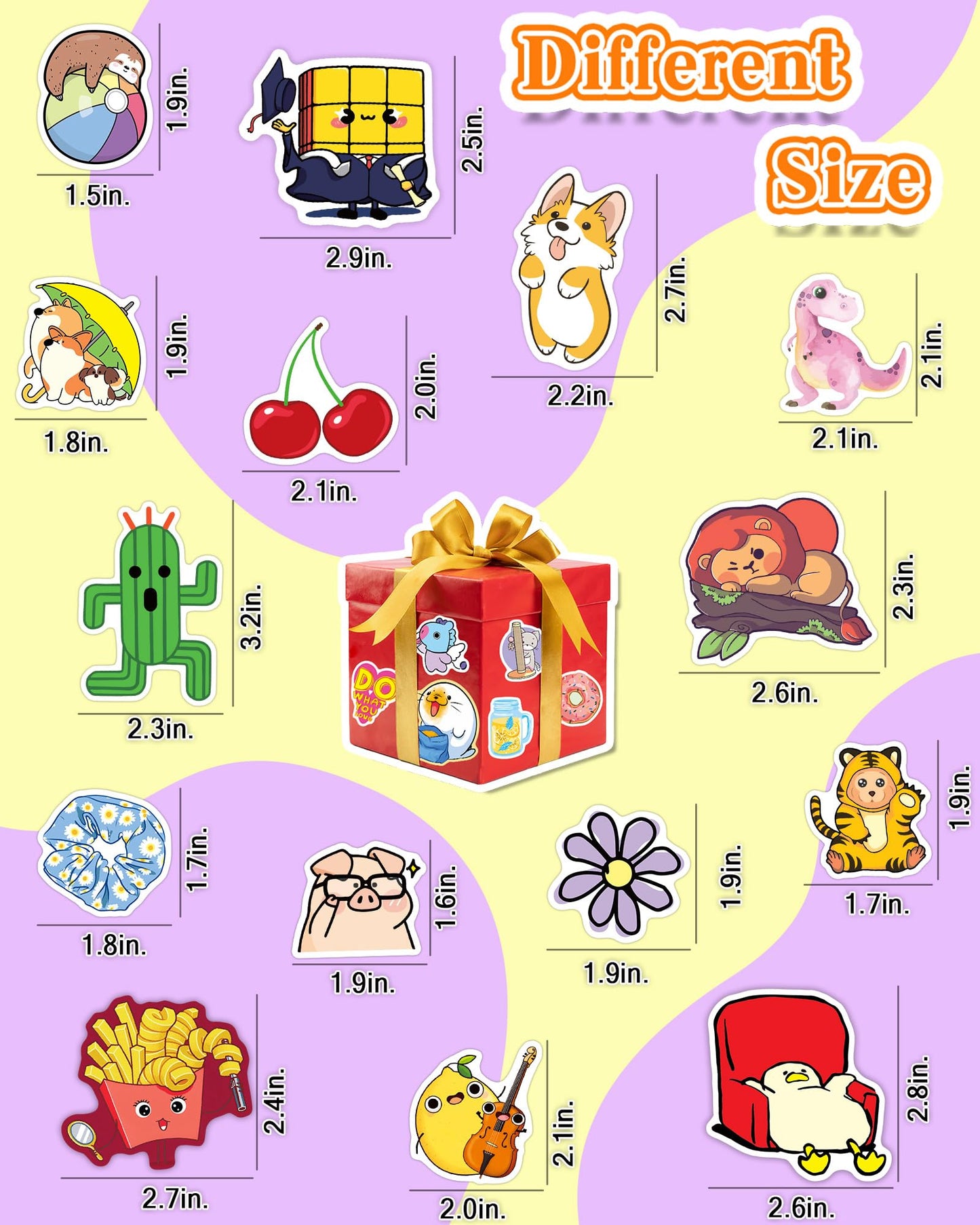 Qkilisy 600Pcs Cute Stickers For Kids Teens, Water Bottle Stickers Vinyl Waterproof Stickers For Classroom, Vsco Aesthetic Stick