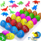 24 Pcs Easter Eggs Hatching Dinosaur Eggs For Easter Baskets Stuffers Fillers Easter Eggs Hunt Games, Grow In Water Hatch Dinosaur Egg With Assorted Color Crack Science Kits Novelty Toy Easter Gifts
