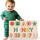 Personalized Name Puzzle for Babies and Kids - Zuzu Puzzle Wooden Toy  Educational Toddler Gift  Baby Shower or Newborn Gift (0-36 Months)-TSCA CPC Certified
