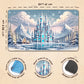 Wizcraft Gaming Paramint Lorcana Frozen Castle (Stitched) - Lorcana Playmat - Lorcana Mat, Lorcana Game Mat - Non-Slip Rubber wi