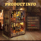 Strucwood Book Nook Kit-Diy Dollhouse Kit 1:24 Scale Wooden Miniature Studio With Dust Cover Bookshelf Decor 3D Puzzle Book Nook