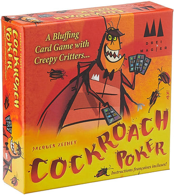 Cockroach Poker Party Game | Bluffing Strategy Card Game For Adults And Kids | Ages 8+ | 3-6 Players | Average Playtime 15-25 Minutes