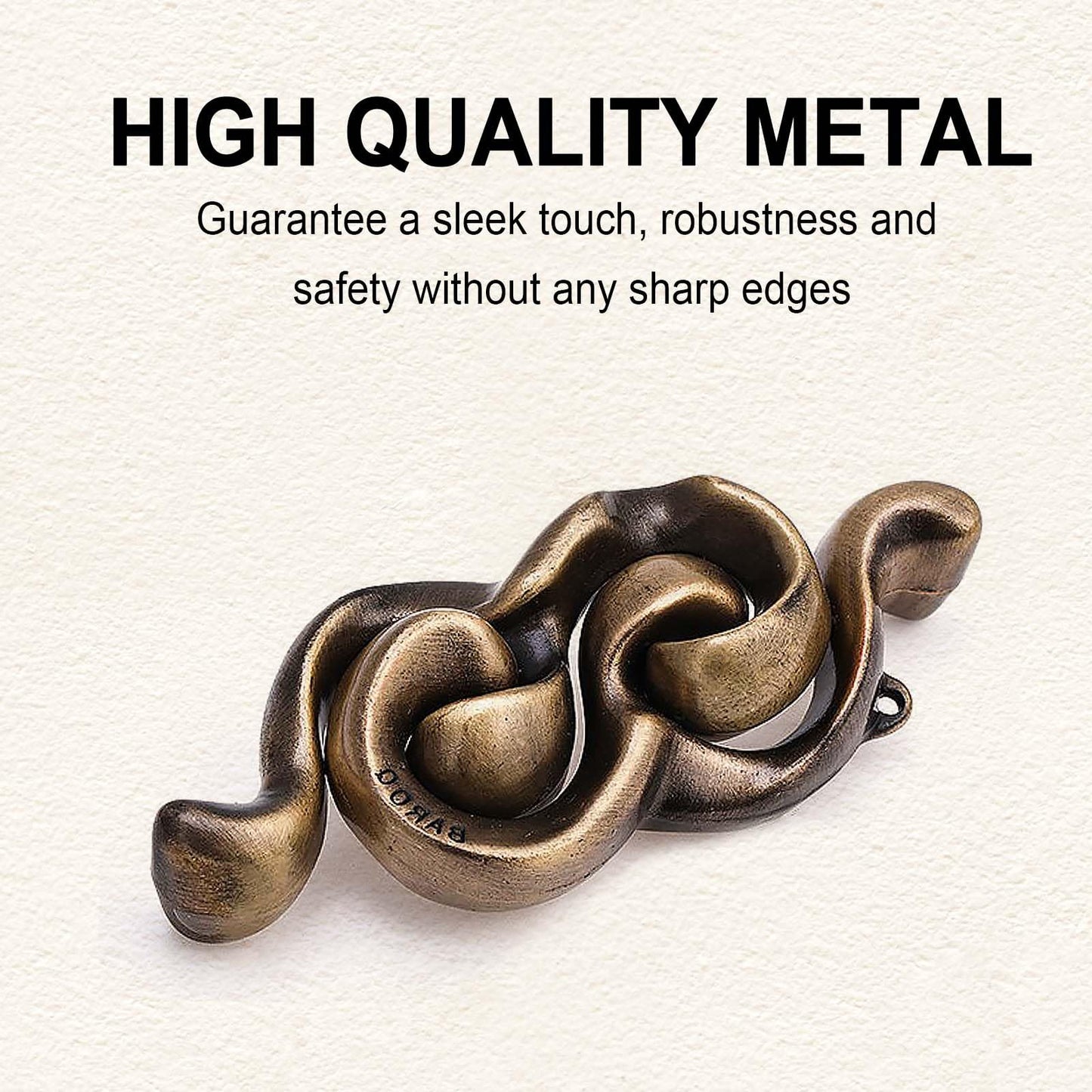 Brain Teaser Puzzles for mature-themeds 6pcs Logic Metal Puzzle for mature-themed Kid Toy Lock Puzzles Gift for mature-themedsTeenagers