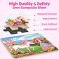 Synarry Unicorn Princess Fairy Magnetic Puzzles For Toddlers 3-5 Girls, 20 Pieces Travel Puzzles For Kids Ages 4-6, Car Airplane