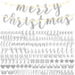 TaoBary 167 Pcs DIY Banner Kit Merry Christmas Glitter Banner Customizable Glitter Make Your Own Banner Kit 162 Letters Symbols 