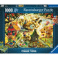 Ravensburger 1000 Piece Jigsaw Puzzle - Look Out Little Pigs - 27x20 inches, Cardboard, Multi Color - Premium Quality Art Puzzle for Adults