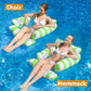 Inflatable Pool Float Chair Lounge For Adults And Kids Floating,Stripe Pattern Float Hammock For Pool Party Summer Water Fun (Gr