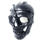 STORM BUY ] Steampunk Style Metallic Scary Horror Skeleton Mask for Halloween Costume Cosplay Party (Black)