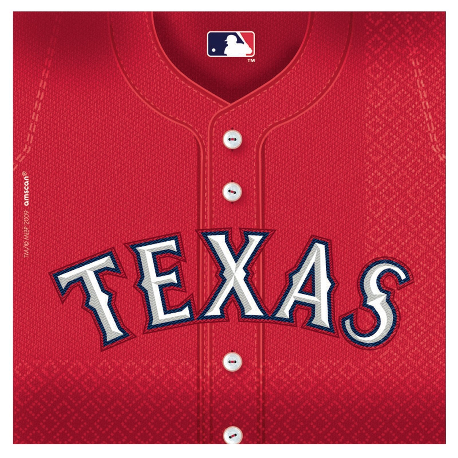 Texas Rangers Party Napkins  36 Ct