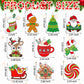 Beeveer Christmas Suncatcher Crafts Kit - 30 Sets DIY Window Paint Art, 3.5" Multicolor Acrylic Ornaments for Holiday Classroom Activities