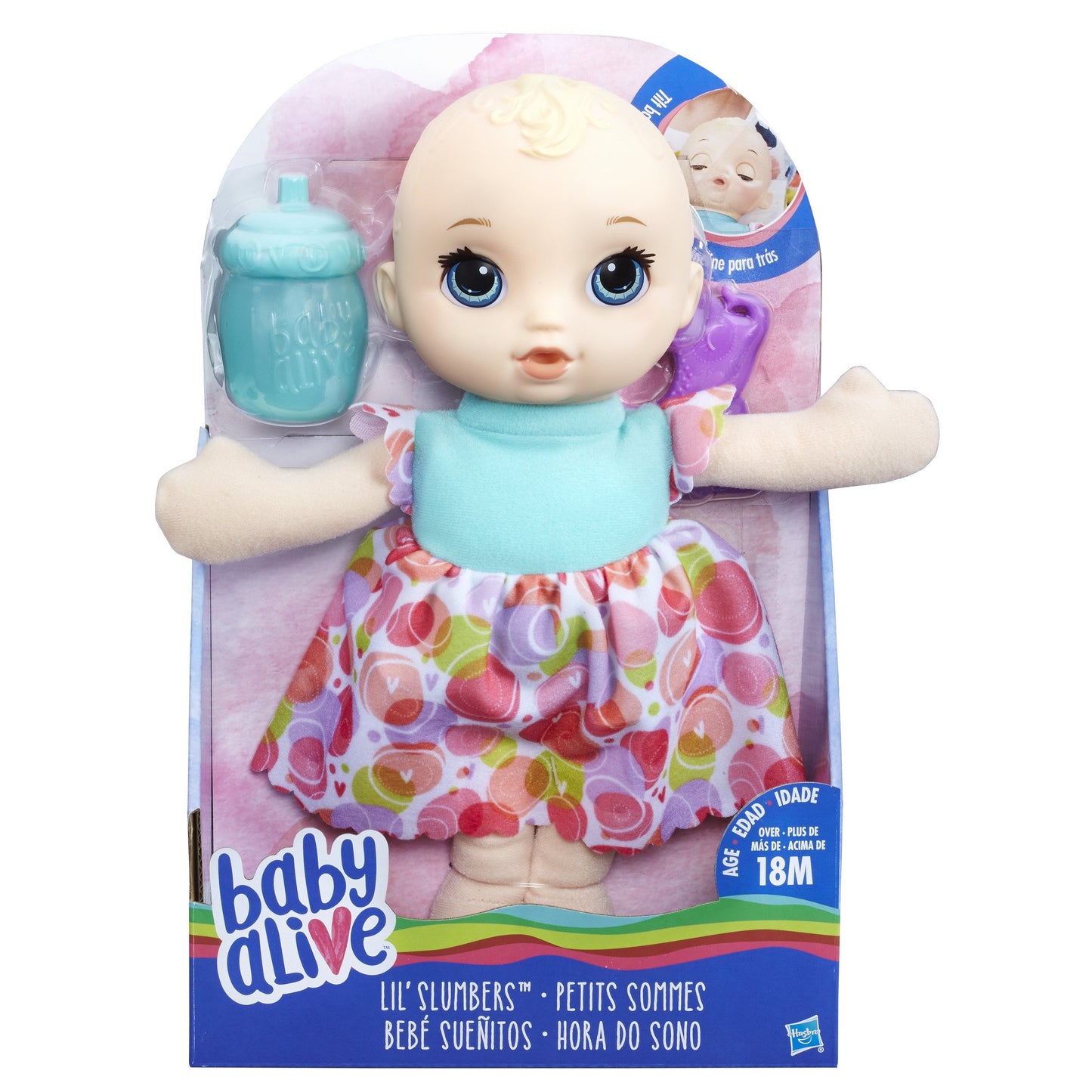 Baby Alive Lil Slumbers Doll, Blonde, Multicolor, Model B9720, Plastic Material