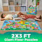 QUOKKA Giant Floor Puzzle for Kids Ages 4-6 - 2x3 Feet Extra-Thick 48 Pieces Toddler Puzzle Ages 3-5 - USA Map Educational Activity for Boys Girls - enhanced Box with Sturdy Handle & Magnetic Closure