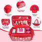 Jaffzora Carrying Case Compatible with Toniebox 2 & 1 Starter Set Cute Storage Bag Fits for Tonies Figures Characters Tonies Headphones & Accessories  Red(Bag Only)