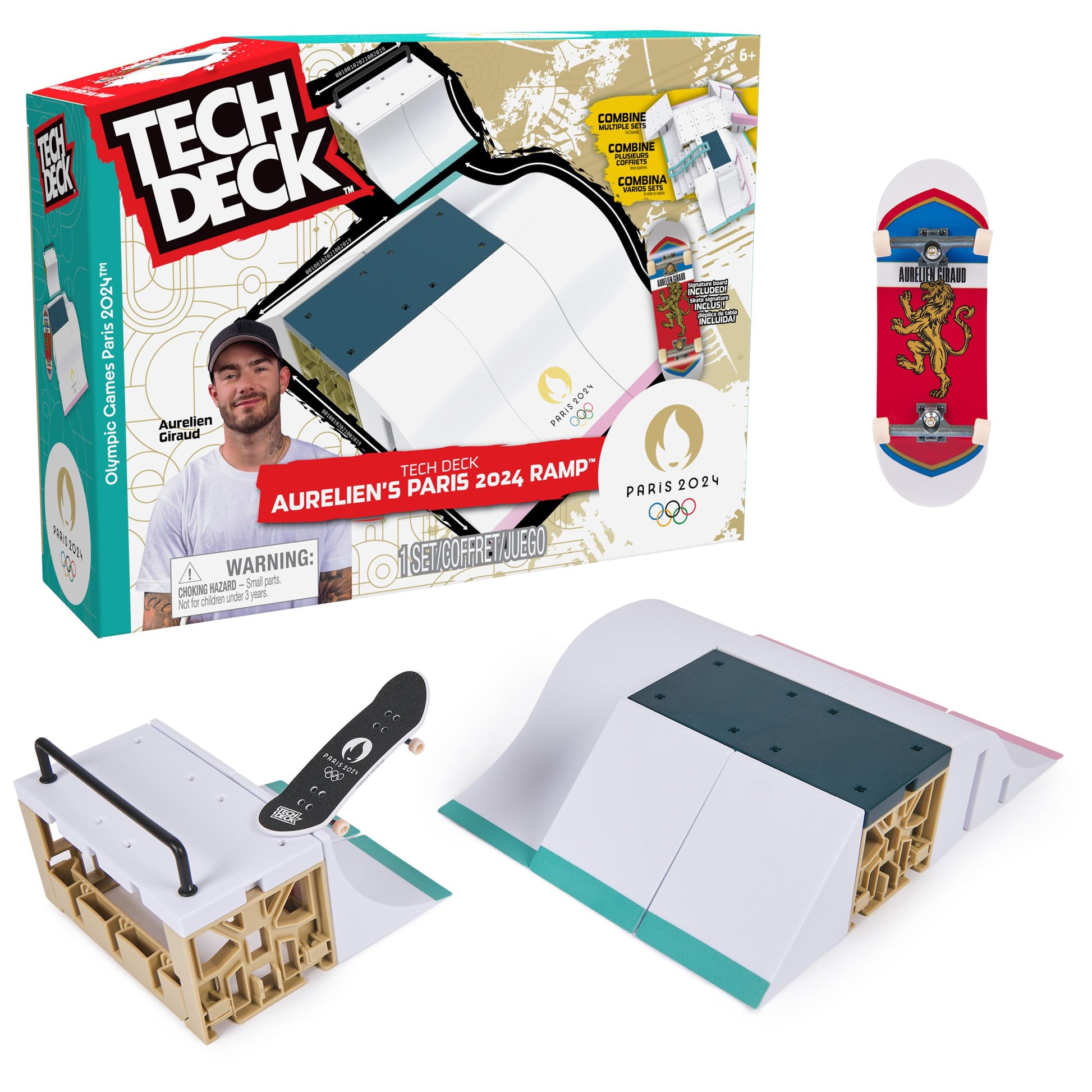 Tech Deck  Aurelien Girauds Olympic Games Paris 2024 Ramp Customizable X-Connect Park Creator Playset & limited availability Fingerboard  Kids Toy for Ages 6+
