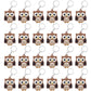 CiciBear 24 Pack Owl Keychains Party Decoration for Guests, Forest Themed Party, Owl Party,Jungle Safari Wild Woodland Baby Show