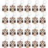 CiciBear 24 Pack Owl Keychains Party Decoration for Guests, Forest Themed Party, Owl Party,Jungle Safari Wild Woodland Baby Show