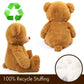 LotFancy Teddy Bear Stuffed Animal, 20" Plush Toy, Soft Brown Cuddly Bear with Footprints, Perfect Gift for Kids and Toddlers