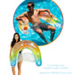 Poolcandy Sun Chair Water Raft, Multiple Chair Styles (Rainbow Haze + Glitter Sun Chair Pool Float)