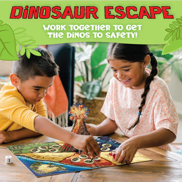 Peaceable Kingdom Dinosaur Escape Game - Cooperative Memory Game for 2-4 Kids Ages 4+, Plastic, Multi-Color (GMC7)