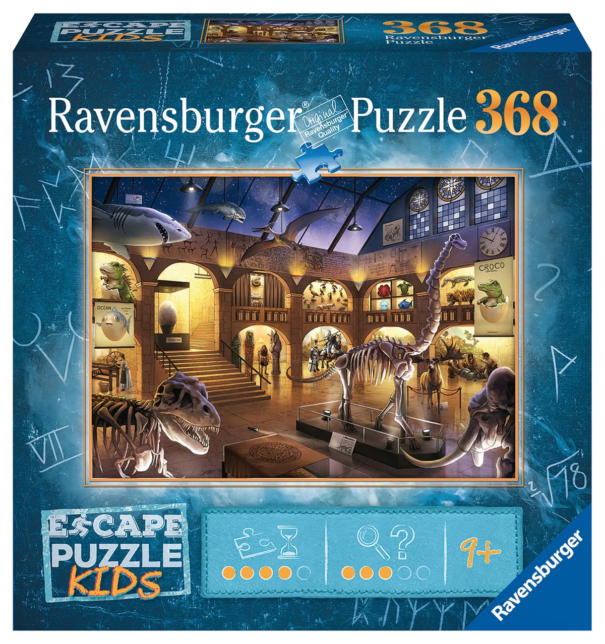 Ravensburger Museum Mysteries Escape Puzzle - 368 Piece Jigsaw For Kids | Exciting Storyline | Mathematical Riddles | Quality Materials | Climate Pledge Friendly