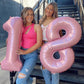 40 Inch Pearlescent Pink 1 Balloon For First Birthday, 1St Number Balloons Birthday Decorations For Girl Kids Toddler Baby, One