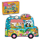 Mudpuppy Dumpling Truck - 75 Piece Unique Truck Shaped Scene Puzzle with Colorful and Fun Illustrations of Dumplings and Baos On
