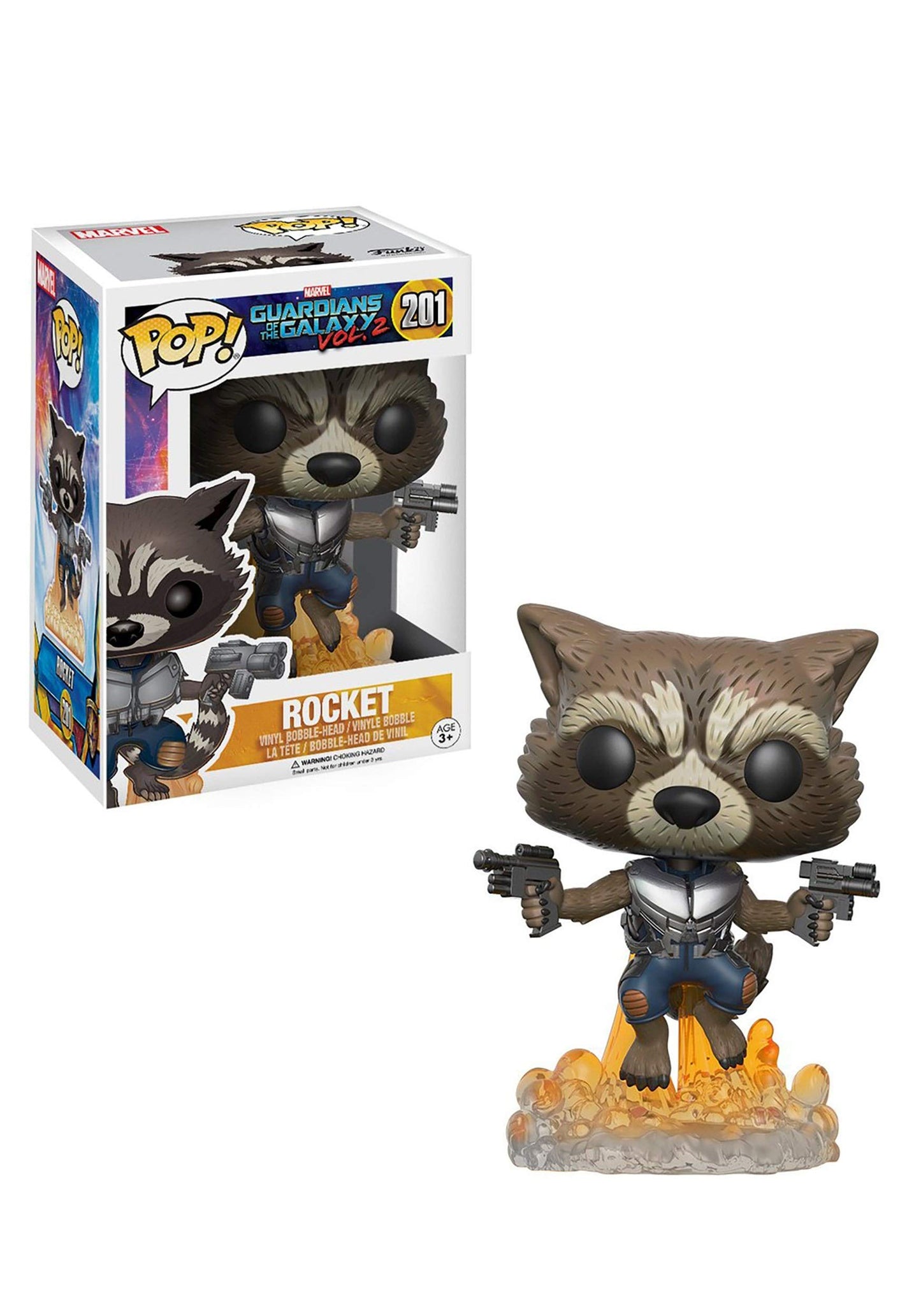 Funko Pop Movies: Guardians Of The Galaxy 2 Flying Rocket Toy Figure