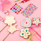Chinco Princess Fairy Wands Kit Include Wooden Fairy Wands, Gem Stickers, Ribbons Unfinished Wooden Diy Magical Crafts Moon Butterfly Magical Crafts For Girls Make Your Own Princess(36 Sets)