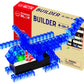 E-Blox 4-In-1 Power Blox Builder Stem Kit (46 Pieces), Colorful Led Light Up Building Blocks Toy Set, Build 4 3D Structures, Gre