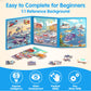 Synarry Air Land Water Transport Magnetic Puzzles For Toddlers 2-4, 20 Pieces Travel Puzzles For Kids Ages 4-6, Car Airplane Road Trip Activities Toys For 3 4 5 6 Year Old Boys Girls Birthday Gifts