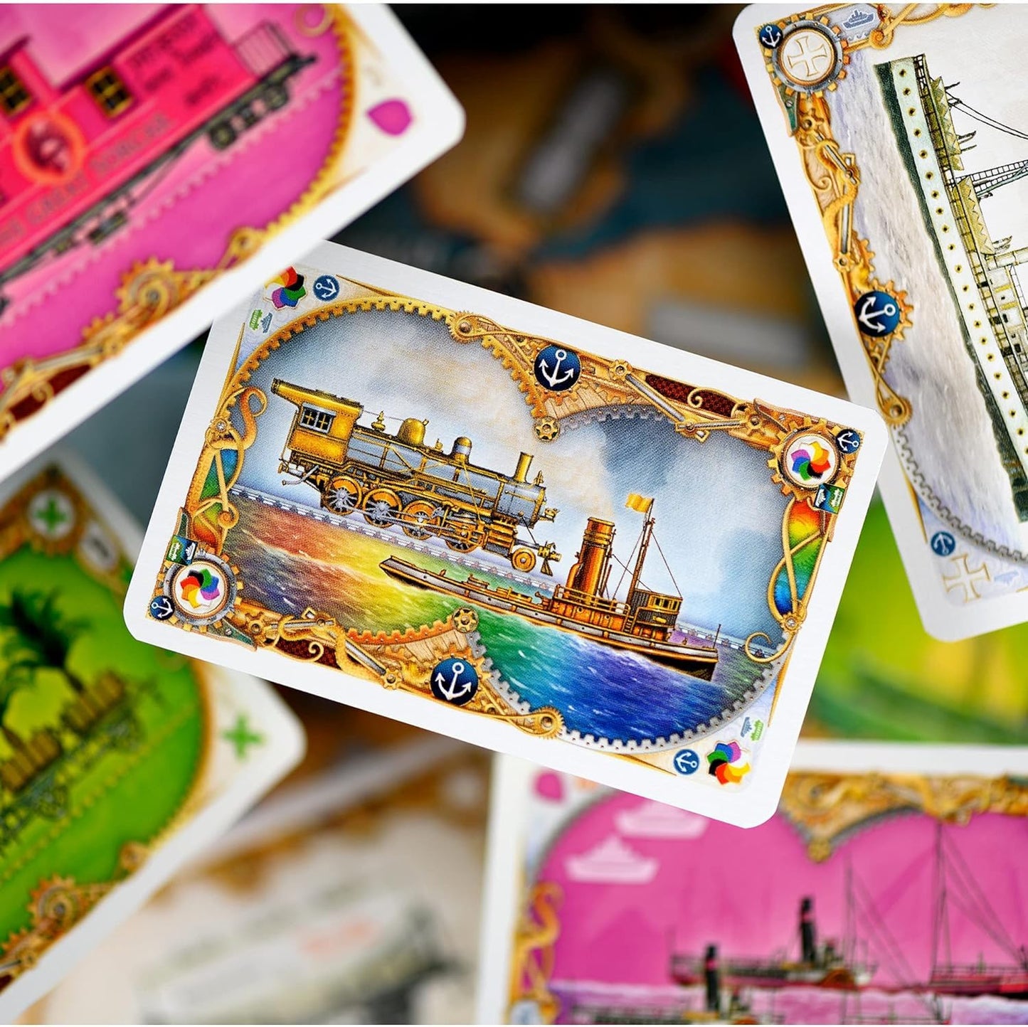 Days of Wonder Ticket to Ride Rails & Sails Board Game - Train Route-Building Strategy Game, Multi, Standard Size, Ages 10+, 2-5 Players