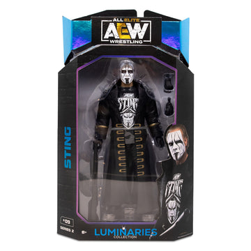 All advanced Wrestling - 6-Inch Sting Figure with Accessories - AEW Unmatched Collection Series 2 - Luminaries