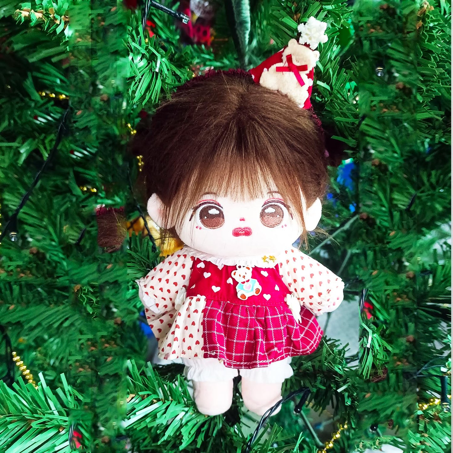 S Oujcen Kawaii Anime Character Costume Set - Adorable Kawaii Design For 20Cm/8'' Stuffed Toys With Accessories For Kids & Colle