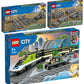 LEGO City Set of 3: 60337 Passenger Express Train, 60238 Turnouts & 60205 Rails