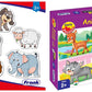 Frank Animal Friends Early 2 Piece Puzzles for Kids for Age 2 Years  Set of 9 Jigsaw Puzzles with Big and Sturdy Pieces & Frank