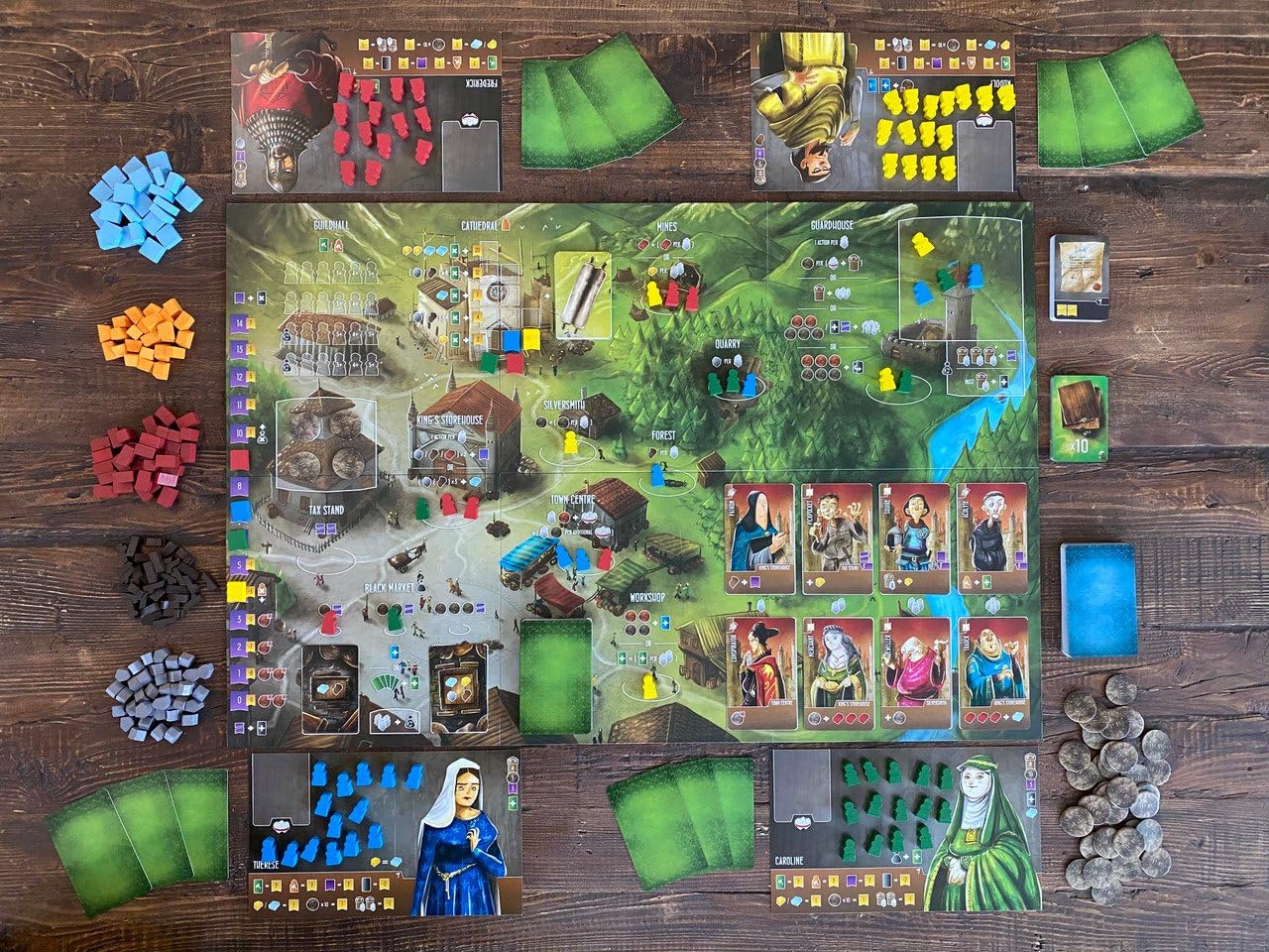 Renegade Game Studios Architects of the West Kingdom Board Game for 1-5 Players, Aged 12+, Cardboard, Multicolor, Model RGS-00819
