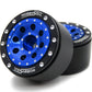 Hobbysoul Adjustable Offset 1.0 Beadlock Wheels Silver Black, Heavy 1.0 Rc Wheels 21G/Rim For 1/18 Traxxas Trx4M Axial Scx24 900
