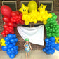 Rainbow Balloons, 60 Pcs Multi Colorful Balloons Set With Primary Color Confetti Balloons, Bright Multicolor Circus Balloons Ass