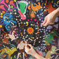 eeBoo 1000-Piece Glow in The Dark Zodiac Constellation Jigsaw Puzzle, Multi-Color Cardboard for Adults and Families, Model PZTZOD