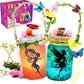 Alritz Fairy Lantern Craft Kit, Christmas Gifts for Kids Girls, Remote Control Mason Jar Night Light, DIY Garden Decorations Art