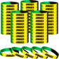 Leitee Jamaican Silicone Bracelet Bulk Black Yellow Green Rubber Wristband for Men Women Jamaican Birthday Party (50 Pcs)