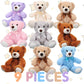 Zhanmai 9 Packs Cute Bear Stuffed Animals 14 Inch Plush Bears In 7 Colors Stuffed Animals Bulk For Valentine‘S Day Gift Graduation Baby Shower Birthday Party Favor